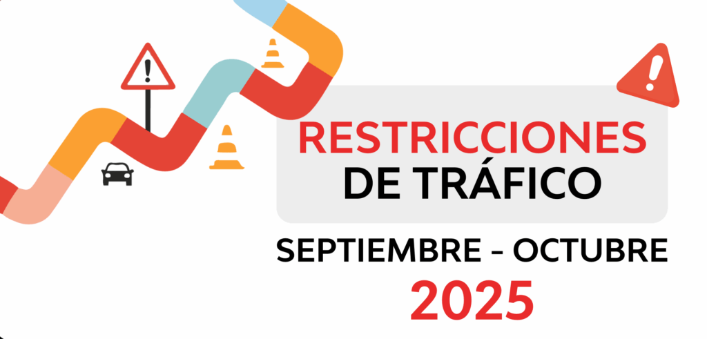 Restricciones de tráfico septiembre y octubre 2025